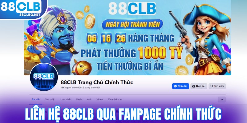 lien he 88clb linh hoat qua fanpage chinh thuc Liên hệ 88CLB linh hoạt qua Fanpage chính thức